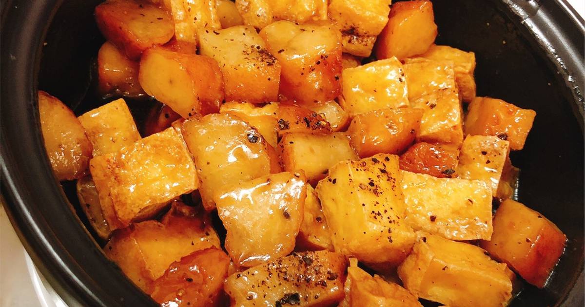 Đậu hủ kho tiêu với chả