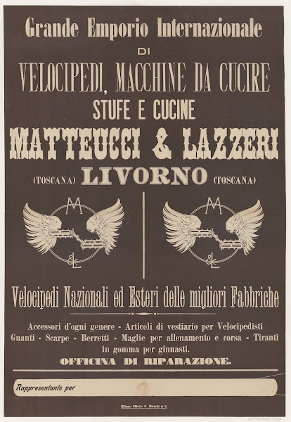 Grande Emporio Internazionale di velocipedi macchine da cucire 1895