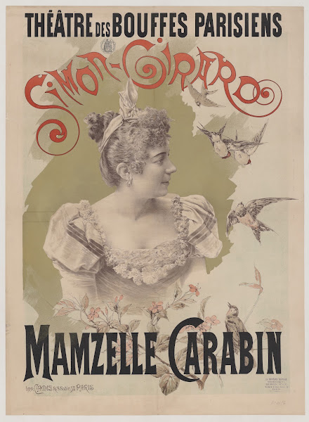 Théatre des Bouffes Parisiens Simon Girard Mamzelle Carabin 1890 1891