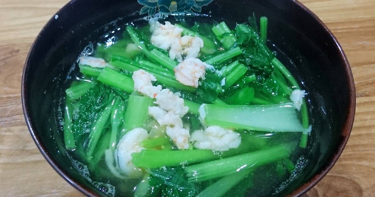 Canh cải ngọt nấu tôm
