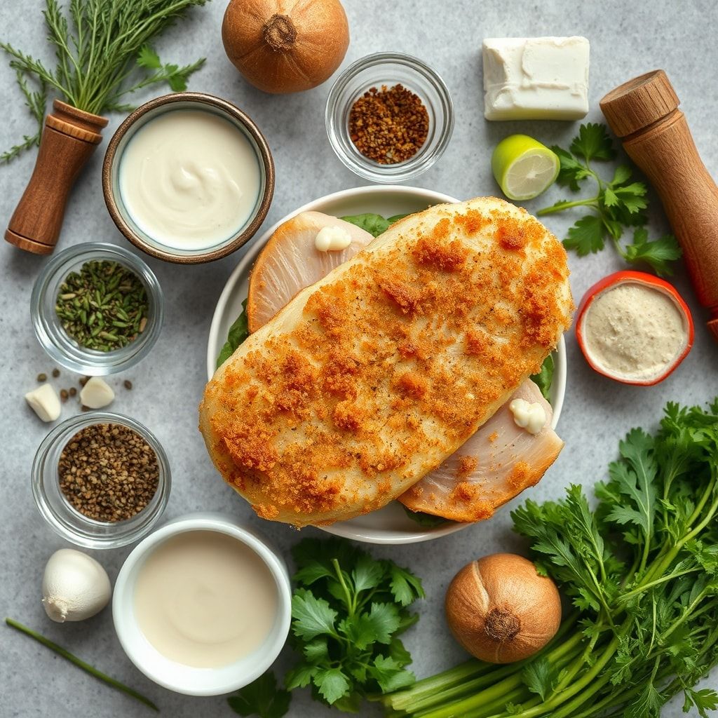 Ingredients for Crispy Dill Chicken Sandwich Recipe with Homemade Aioli (Easy 30-Minute Family Dinner)