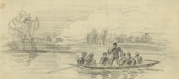 Men in boat 1860 1865