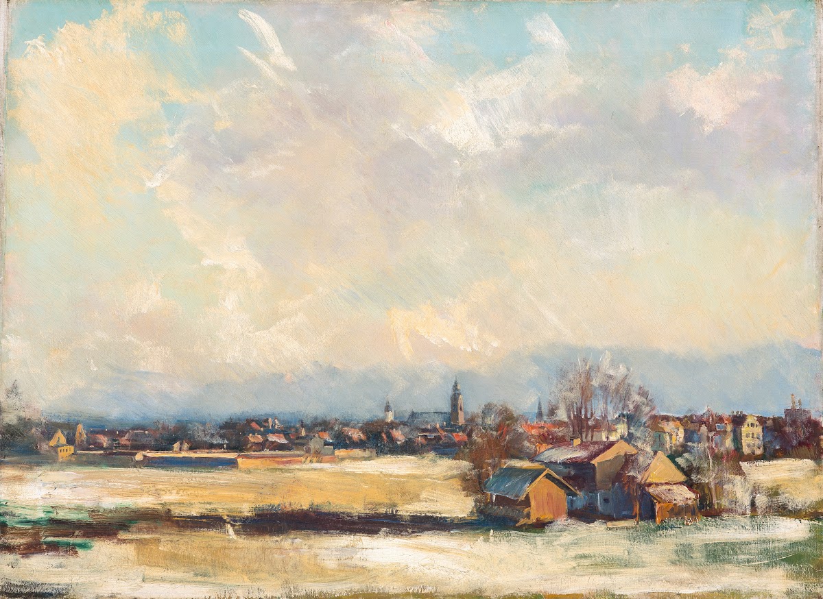 Rosenheim im Winter circa 1928