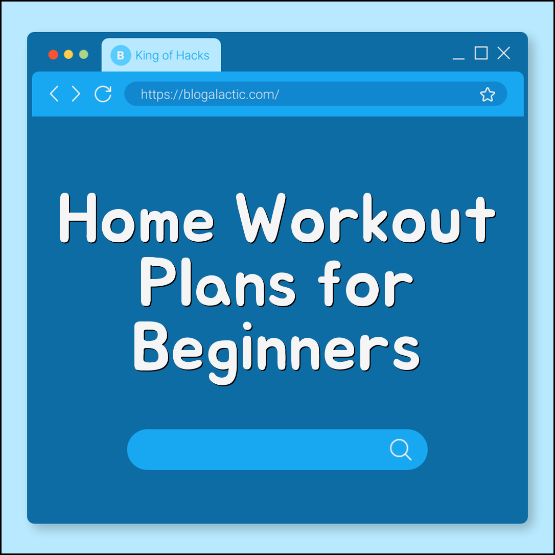 Home workout plans for beginners (bodyweight, cardio, strength)
