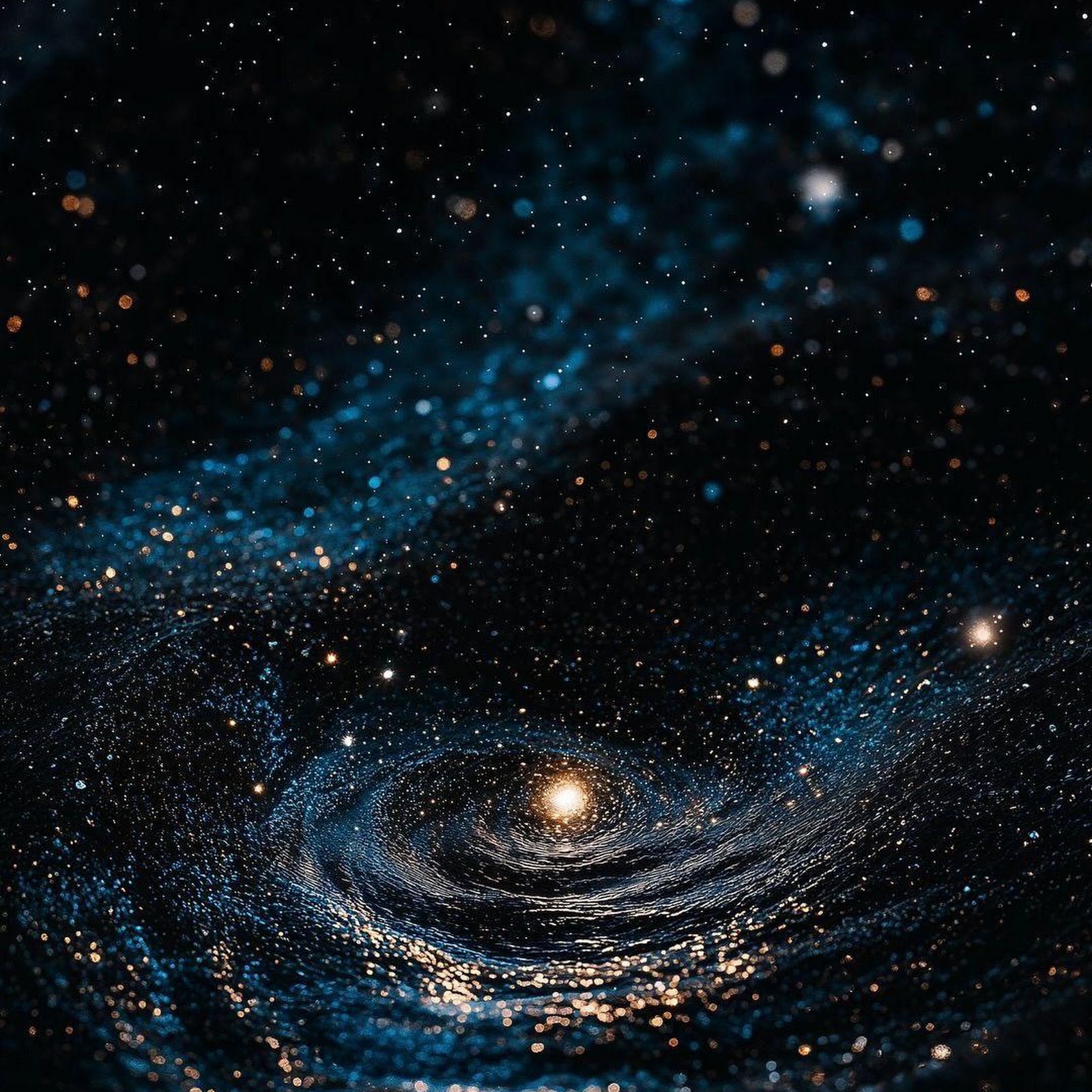 Download Glowing Cosmic Spiral in Space Full HD iPhone