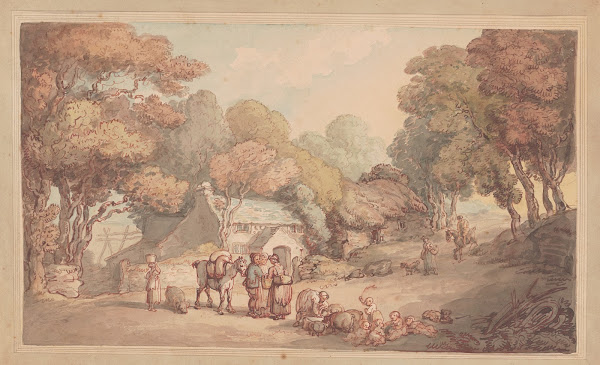 Country scene in Devonshire ca 17801825