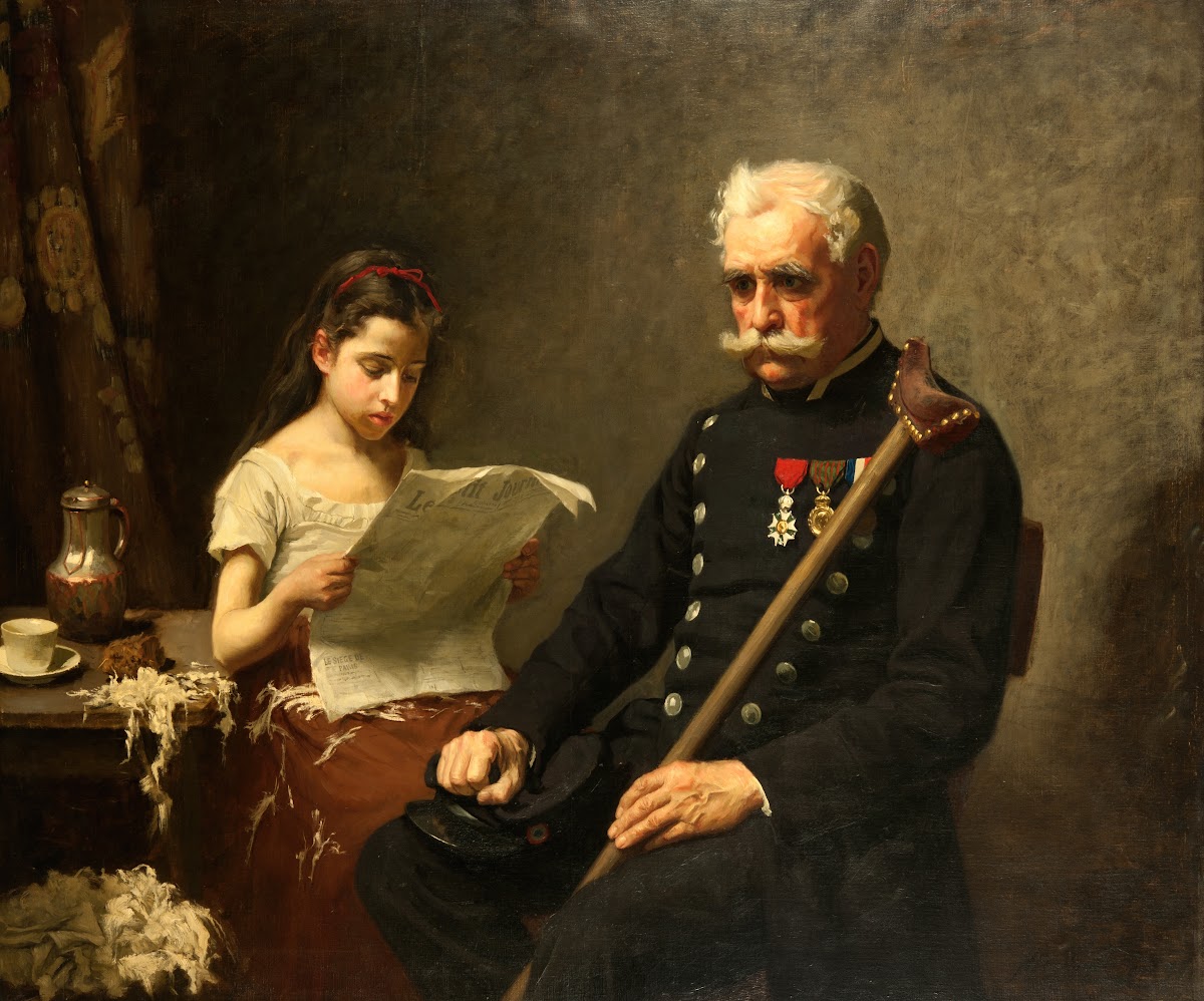 Grandfather Hears Bad News From The War 1875