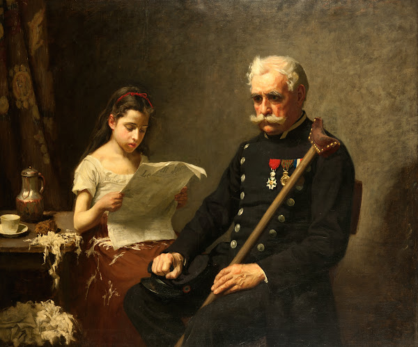 Grandfather Hears Bad News From The War 1875