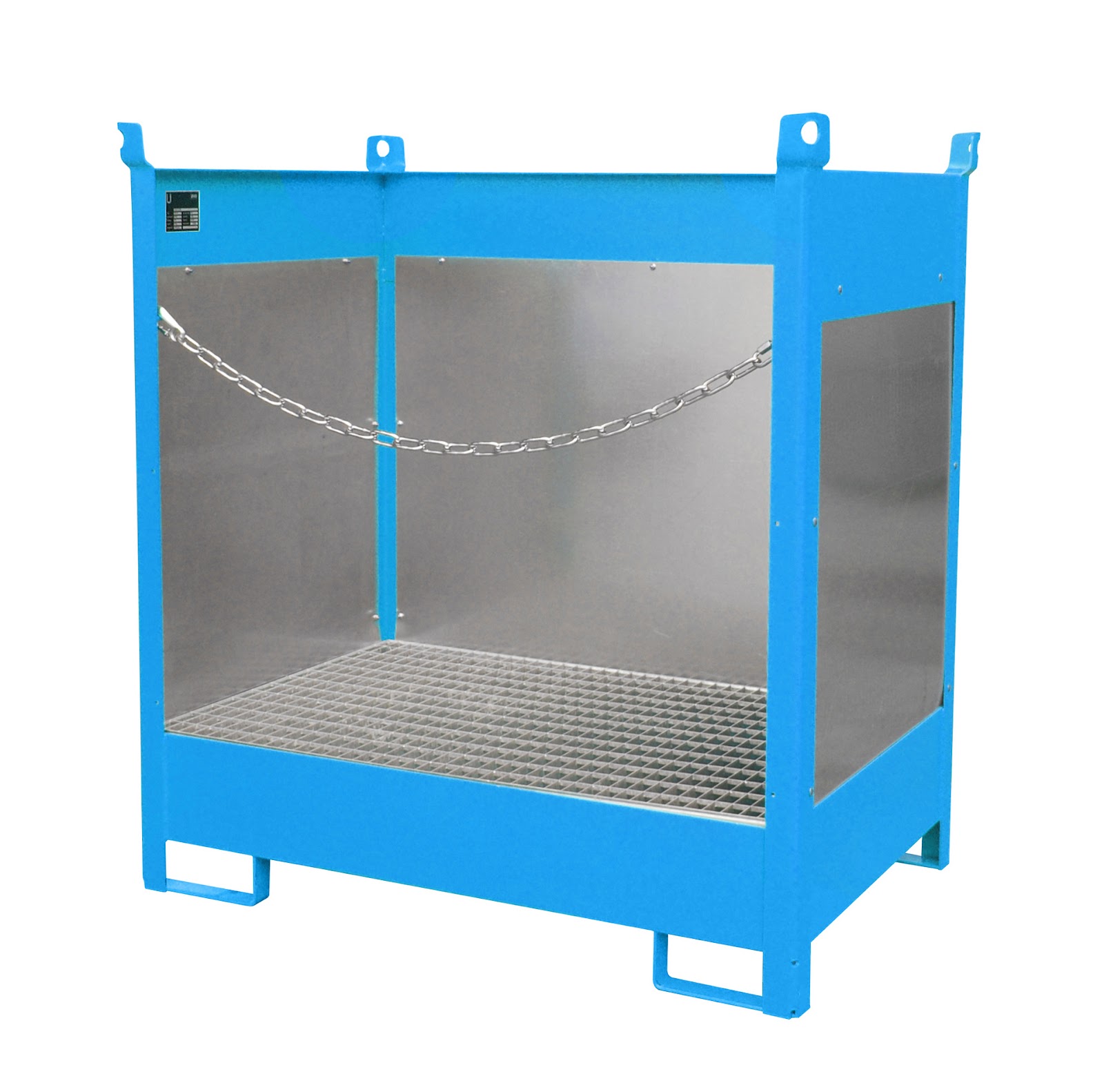 Vaten-stapelpallets FSP-2 G, gelakt, Lichtblauw