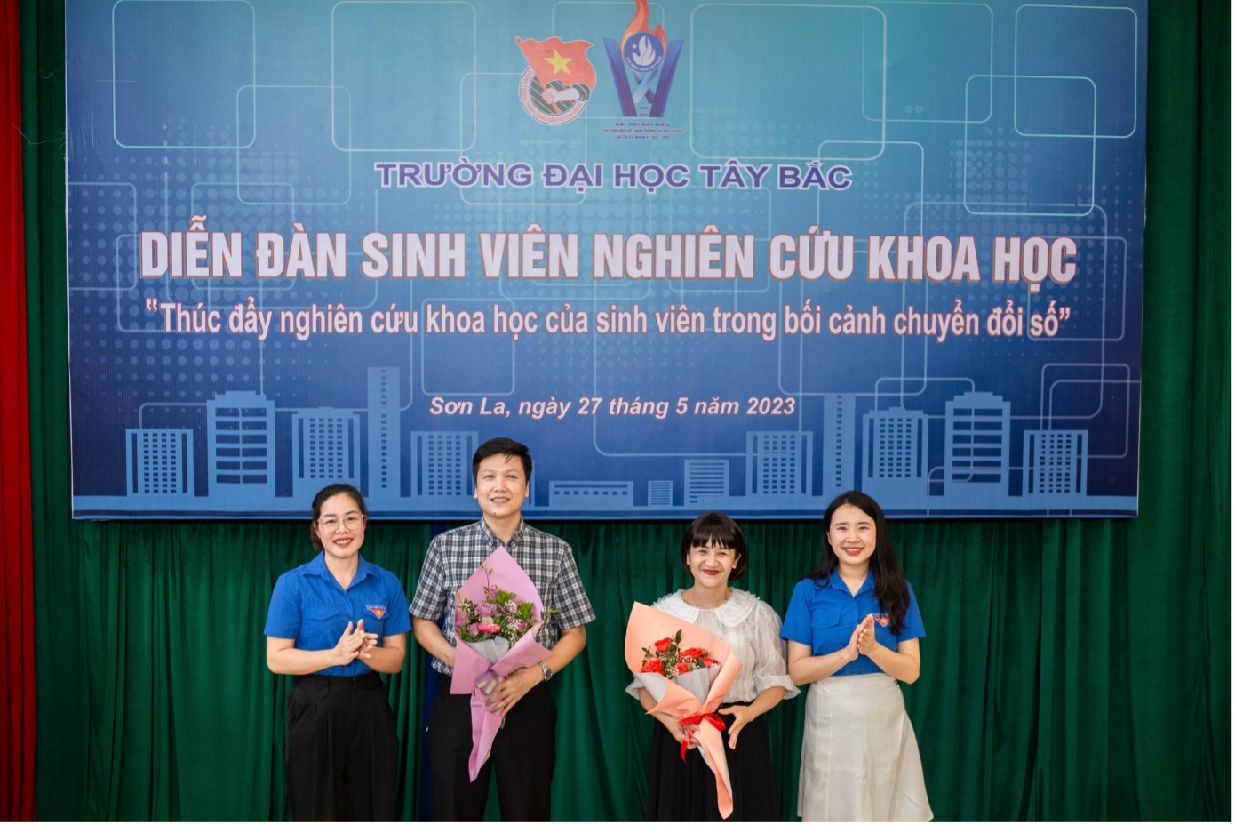 Đoàn Thanh niên - Hội Sinh viên Trường Đại học Tây Bắc tổ chức Diễn đàn sinh viên nghiên cứu khoa học với chủ đề "Thúc đẩy nghiên cứu khoa học của sinh viên trong bối cảnh chuyển đổi số"