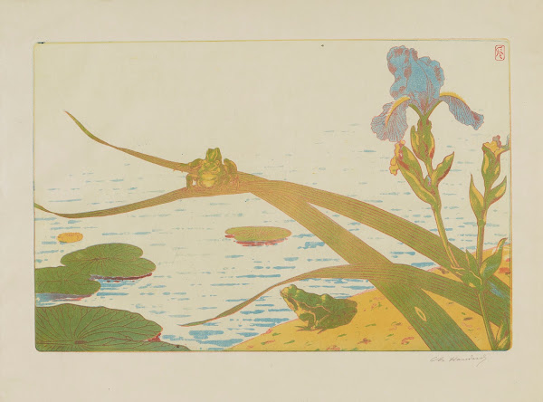 Grenouilles et iris 1894