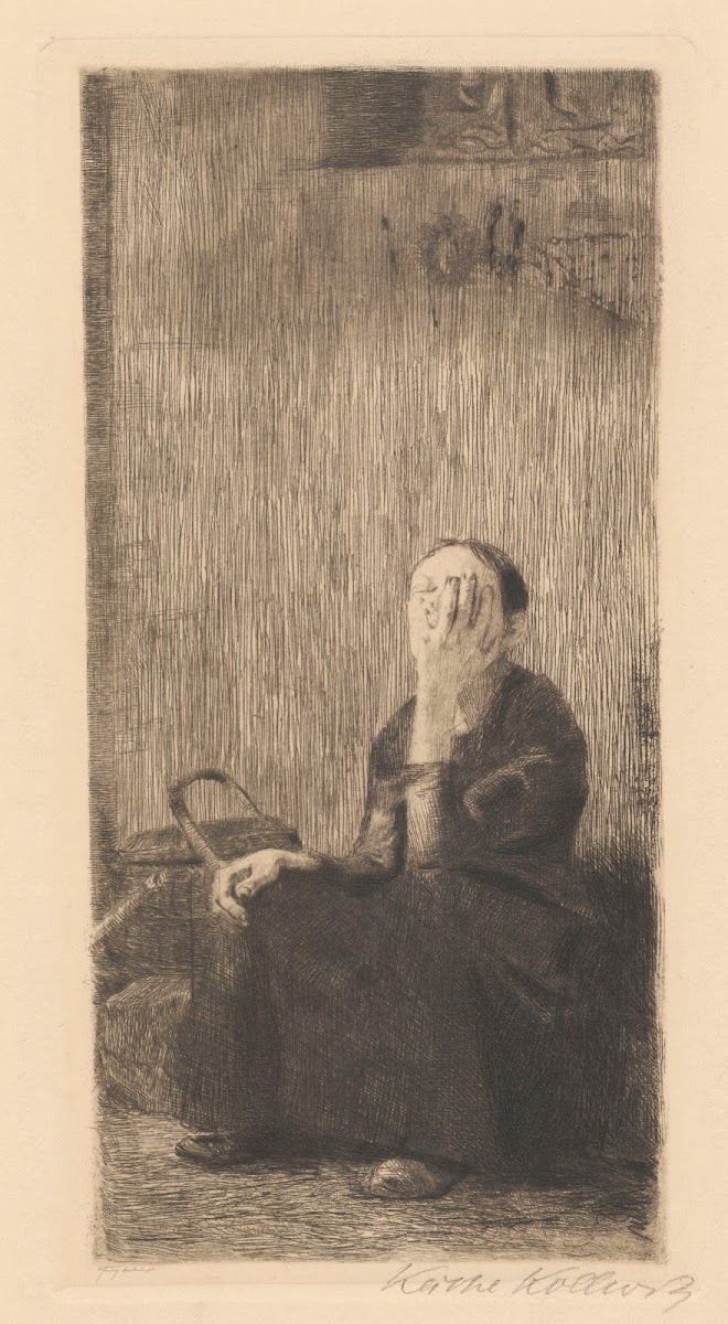 An der Kirchenmauer 1918