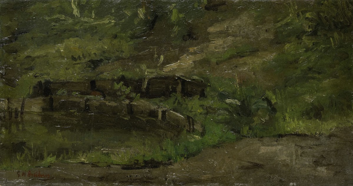 Meadow Landscape c 1880   c 1923