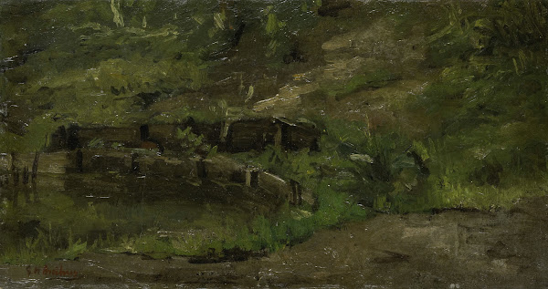 Meadow Landscape c 1880   c 1923
