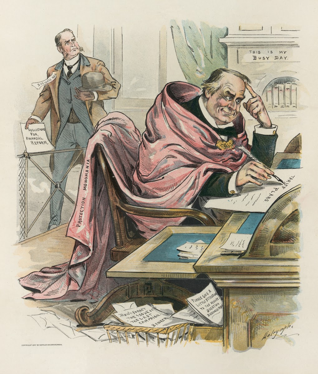 Wrapped up in his pet idea 1897