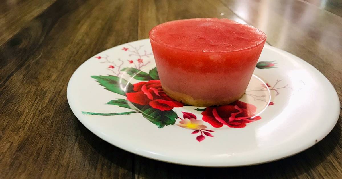 Bánh mousse dưa hấu phiên bản ăn dặm