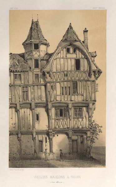 Vielles Maisons A Rouen Seine Inferieure 1860