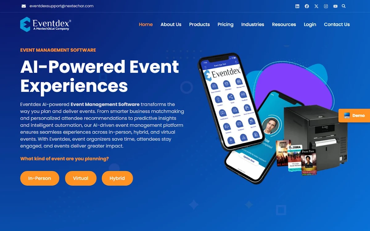 Captura de Eventdex