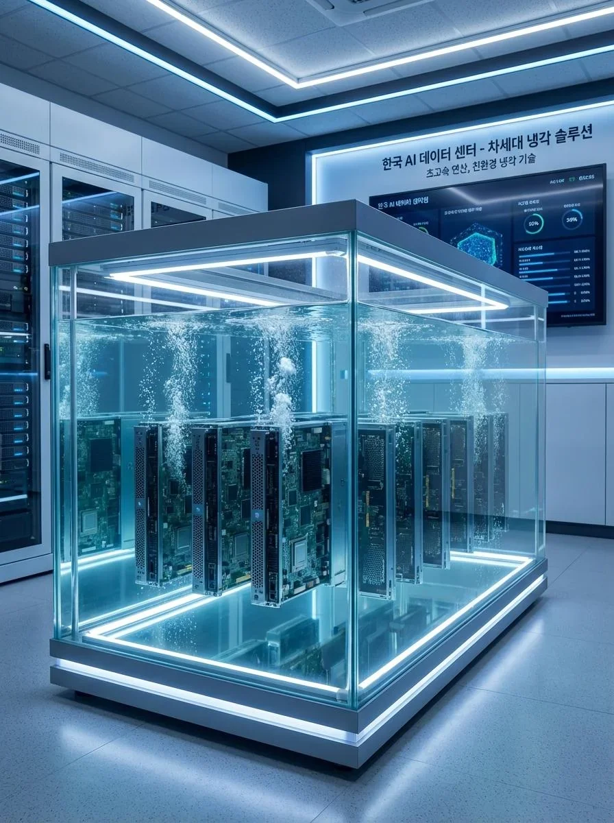 버티브의 액침냉각 솔루션 실제 작동 모습