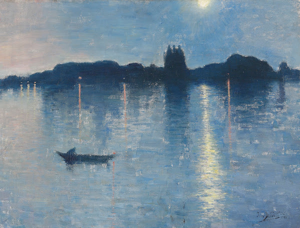 Le lac au clair de lune 1888
