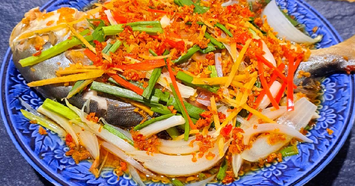 Cá chim hấp xì dầu (nước tương)