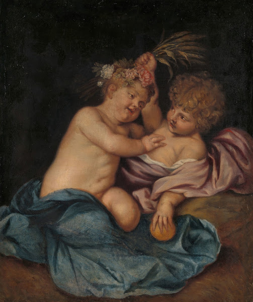 Two Infants Personifications of Spring and Autumn 1650   1670