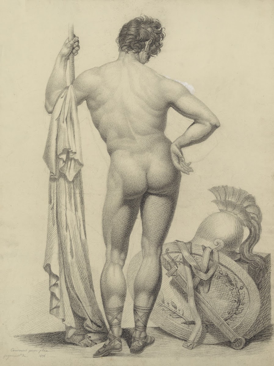 Soldier at rest seen from behind 1838