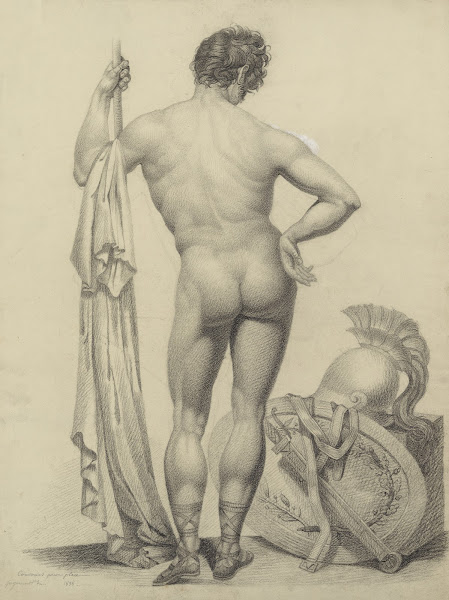 Soldier at rest seen from behind 1838