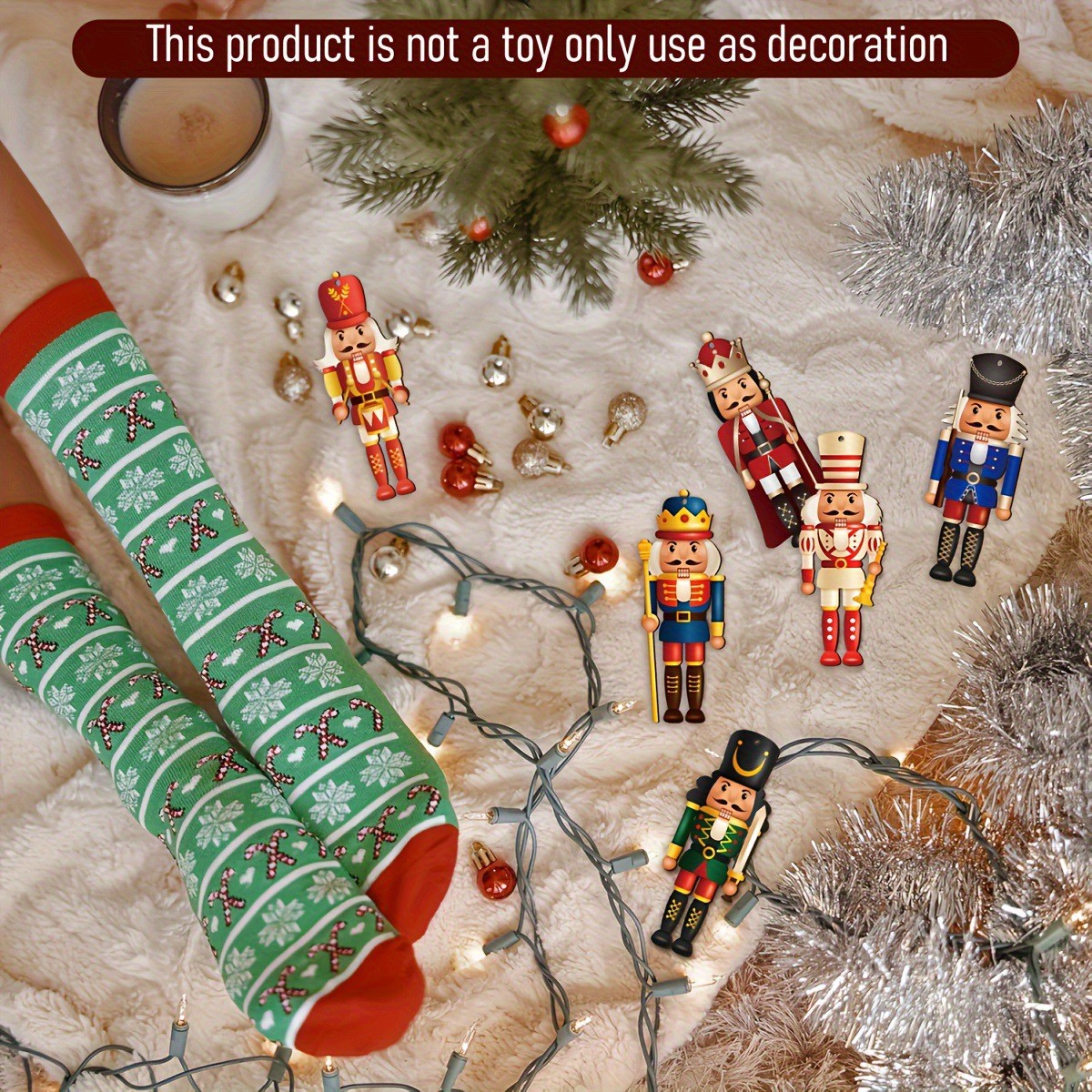 Nutcracker Ornament Set, Wood, Various Sizes