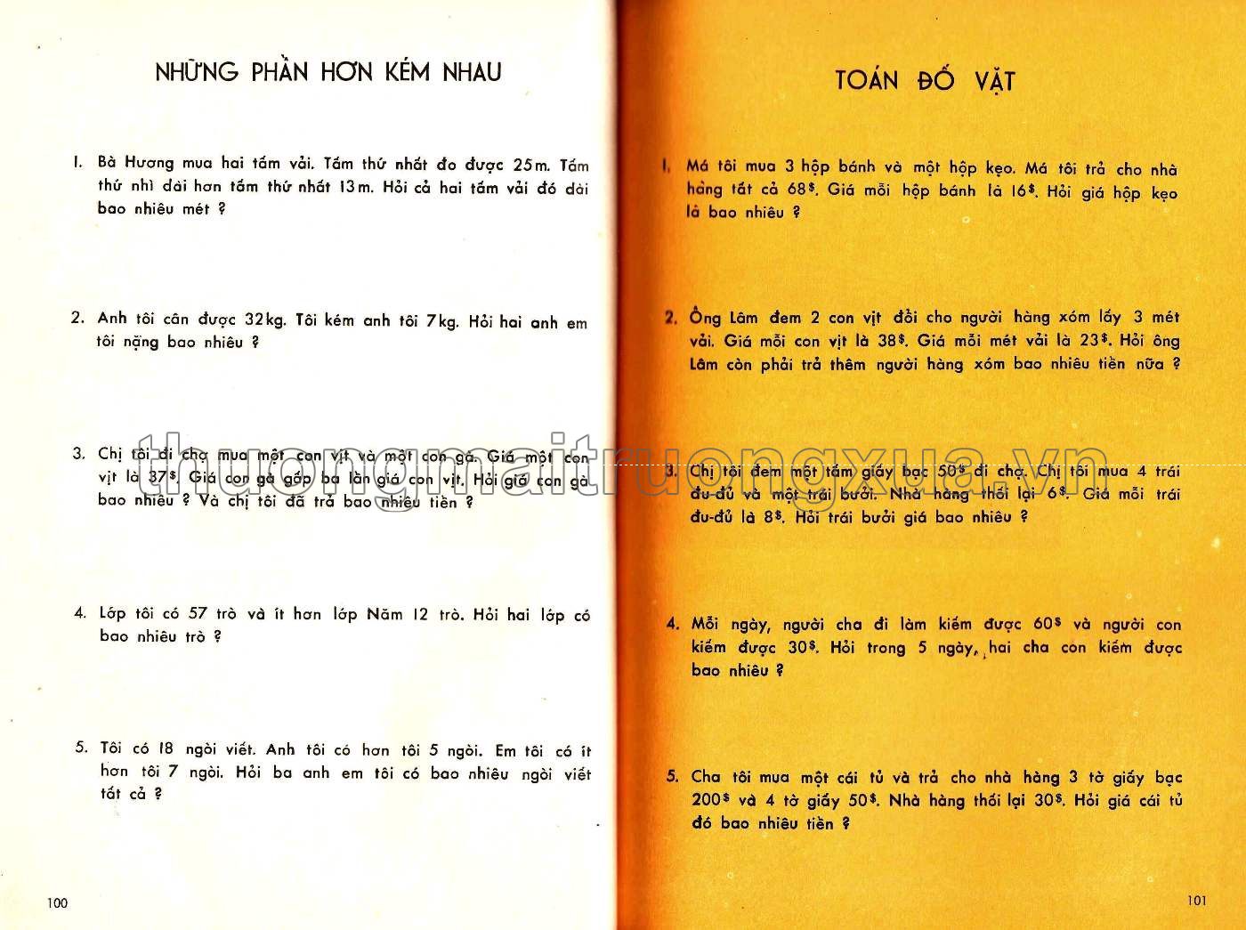 Em học toán lớp tư (1965) - Trang 51