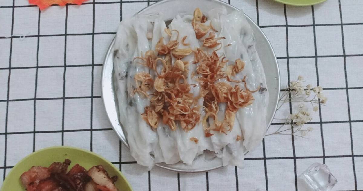 Làm Bánh cuốn đơn giản bằng bánh tráng