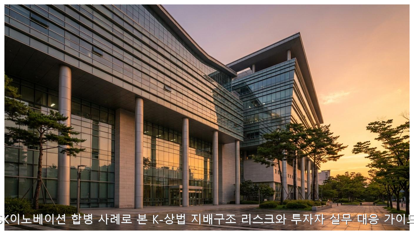 SK이노베이션 합병 대응 및 K-상법 리스크 실무 가이드 핵심 안내 및 분석 인포그래픽 (6)