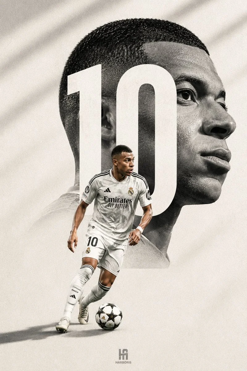 Un editorial minimalista de fútbol de primera calidad