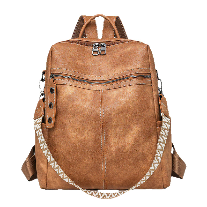 PU material backpack, multiple carrying options