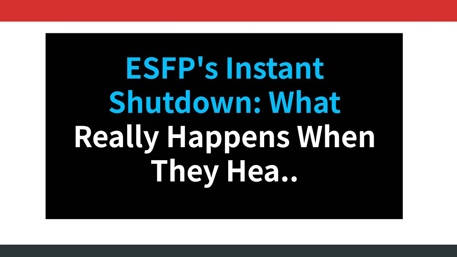 ESFP's Instant Shutdown: What Really Happens When They Hear Criticism