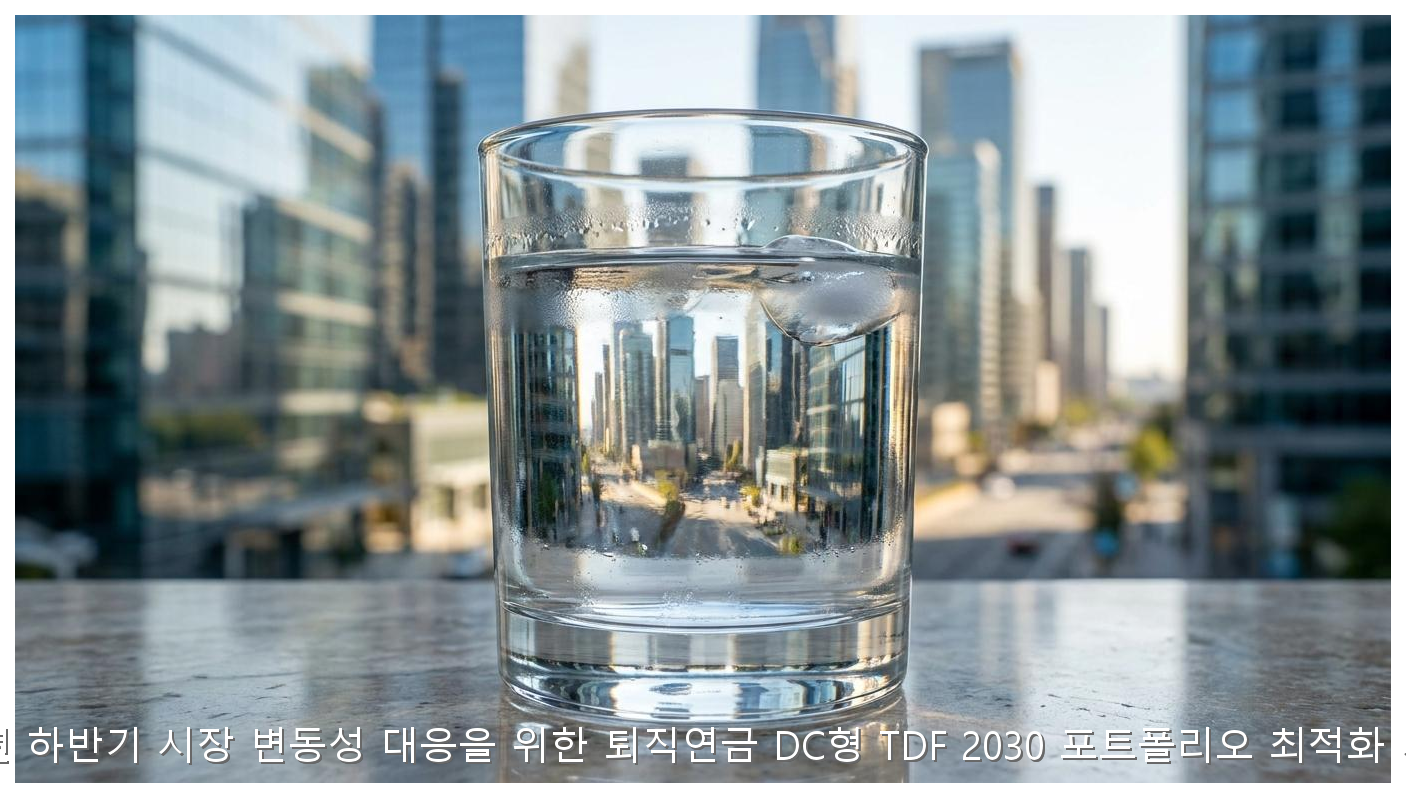 2026년 하반기 시장 변동성 대응을 위한 퇴직연금 DC형 TDF 2030 포트폴리오 최적화 가이드 핵심 안내 및 분석 인포그래픽 (8)