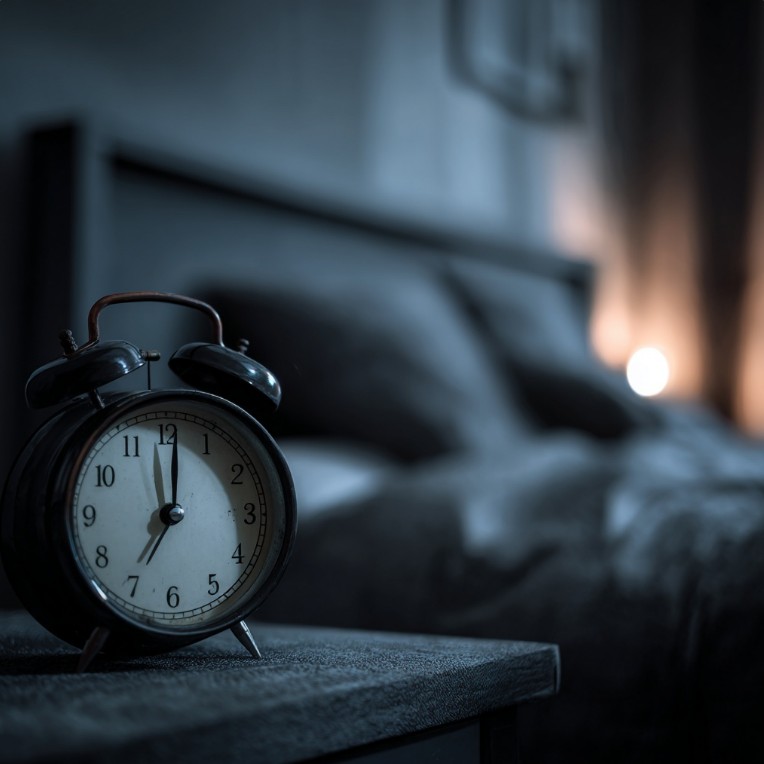 새벽 시간을 가리키는 시계