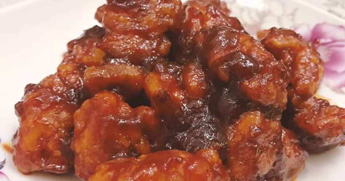 Gà chiên chua ngọt kiểu Hàn Quốc