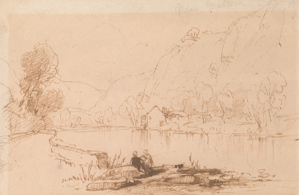 Fisherman by a River