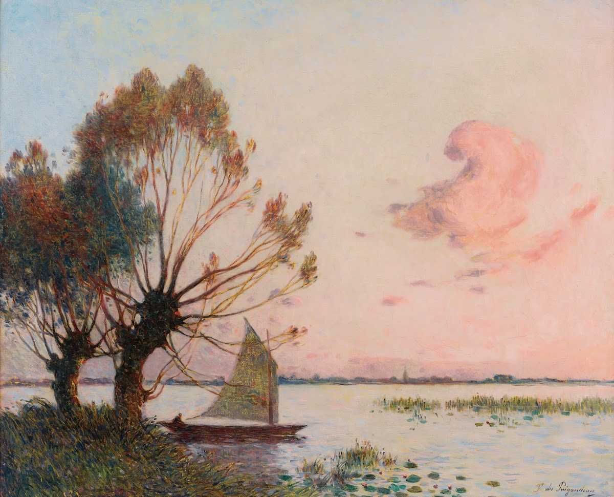 Voilier Sur Le Marais De La Grande Brière