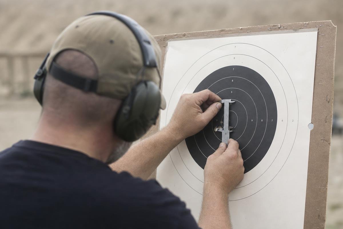 How to zero a rifle scope by measuring a three-shot group