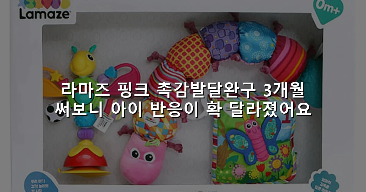 라마즈 핑크 촉감발달완구 3개월 써보니 아이 반응이 확 달라졌어요