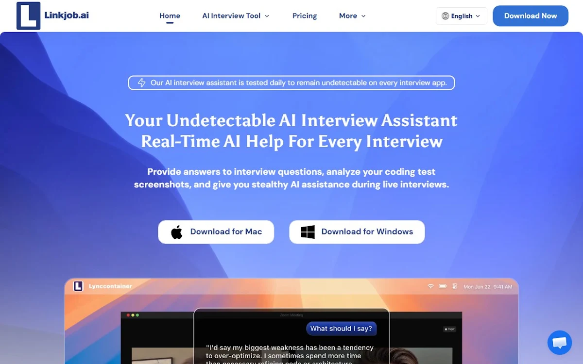Captura de Linkjob.ai