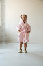 Children's bathrobe Twins Belle size 86–92 (100% cotton terry cloth) pink