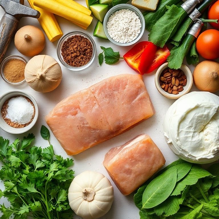 Ingredients for Healthy Dinner Recipes for Weight Loss Easy Ideas: Zesty Lemon Herb Chicken & Veggie Bake