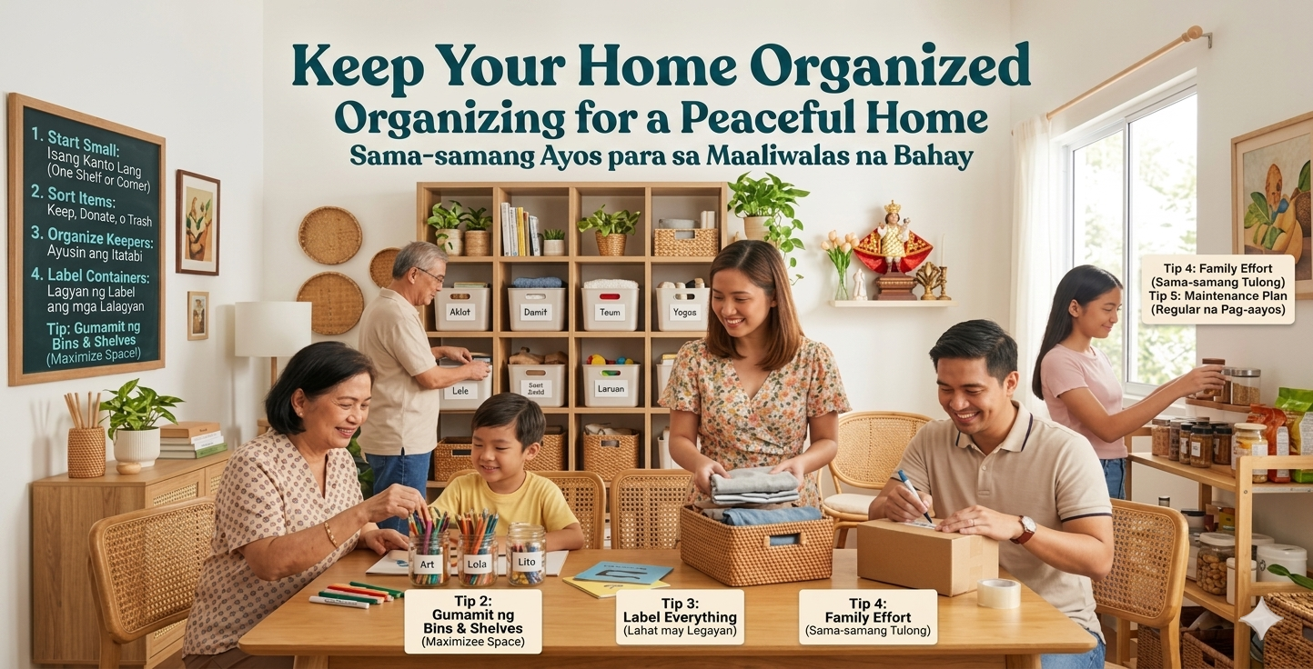 Simple Home Organization Tips for Filipino Families