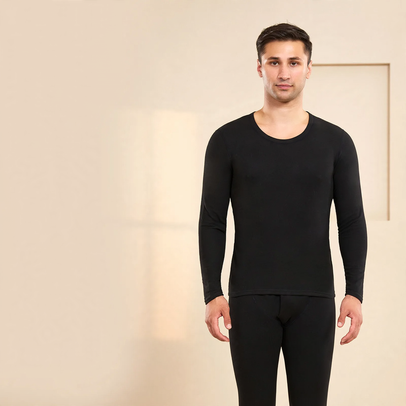 Warming Thermal Underwear Set with Crew Neck