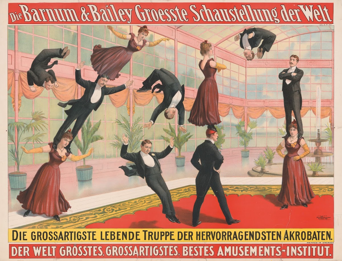Die Barnum  Bailey groesste schaustellung der welt Heiss umstrittenes Rennen auf
