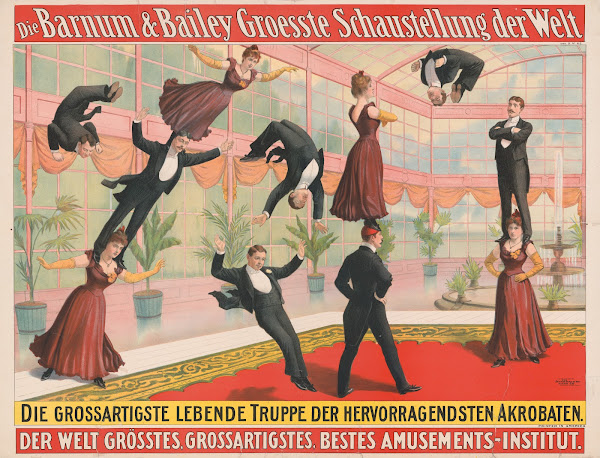 Die Barnum  Bailey groesste schaustellung der welt Heiss umstrittenes Rennen auf