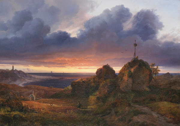 Evening view of the Kattegat near Kullen 1838